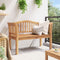 vidaXL - Tuinbank - 120x53.5x85 - cm - Massief - Teakhout