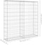 vidaXL - Schanskorfmuur - met - deksels - 80x20x100 - cm - gegalvaniseerd - staal