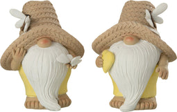 J-Line figuur Kabouter Hart Vlinder - polyresin - mix - large - 2 stuks