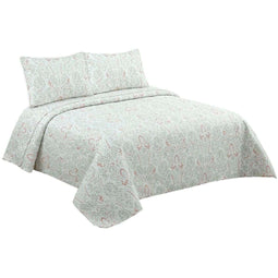 Sprei DKD Home Decor Wit Bed van 135/150 240 x 260 x 1 cm