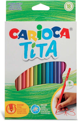 Carioca kleurpotlood Tita, 18 stuks in een kartonnen etui