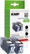 KMP C72D - Inktcartridge - Pigment zwart - Multi-verpakking (2 stuks)