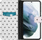 iMoshion Hoesje Geschikt voor Samsung Galaxy S21 Hoesje Met Pasjeshouder - iMoshion Design Softcase Bookcase - Wit / Zwart / Hearts Allover White