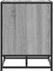 vidaXL - Schoenenbank - 60x40x53,5 - cm - bewerkt - hout - en - metaal - grijs - sonoma
