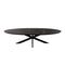 StarFurn Eettafel Brandy Zwart 210cm Ovaal