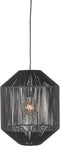 LABEL51 Ibiza Hanglamp - Zwart - Stof - 1-Lichts Cilinder
