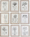 Schilderij DKD Home Decor Palmen Koloniaal (35 x 1,8 x 45 cm) (9 Stuks)