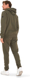 Mario Russo Trainingspak Achilles - Joggingpak - Hoody - Leger Groen - 3XL