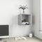 Wandkast 37x37x37 cm bewerkt hout betongrijs