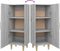 vidaXL - Dressoir - 34,5x34x90 - cm - bewerkt - hout - grijs - sonoma - eikenkleurig