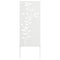 Tuin decoratief paneel Wit 50 x 140 cm Koudgewalst staal