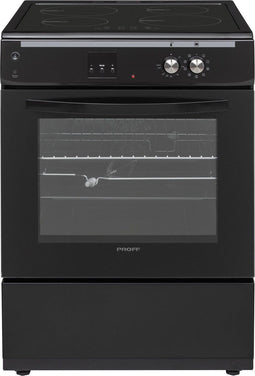 Proff Inductie Fornuis - Vrijstaand 60 cm - Boosterfunctie - Heteluchtoven - Zwart