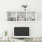 vidaXL - Tv-wandmeubel - 37x37x107 - cm - bewerkt - hout - hoogglans - wit