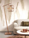 GOOD&MOJO Vloerlamp Hokkaido - Bamboe - 63x36x176cm - - Staande lampen voor Woonkamer - Slaapkamer