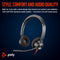 Poly Blackwire C3320 - On Ear Headset - Ruisonderdrukking USB-C/A - Zwart