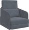 vidaXL - Ligbed - Sofa - 2-in-1 - Donkergrijs - 65x80x83 - cm - Fluweel
