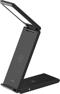 USAMS CD181 - Draadloze oplader - Wireless Charger - Tafellamp - 15W - 3 in 1 - Vouwbaar