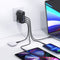 USAMS - Oplader- USB Adapter - 100W - 4 poorten GaN snellader - PD 3.0 - QC 3.0