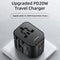 USAMS Universele Wereldstekker 20W | USB-C Power Delivery en 2x USB-A Quick Charge | Internationale Reisstekker | Universeel | voor o.a. Europa, Engeland/UK, Amerika/USA en Australië
