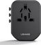 USAMS Universele Wereldstekker 20W | USB-C Power Delivery en 2x USB-A Quick Charge | Internationale Reisstekker | Universeel | voor o.a. Europa, Engeland/UK, Amerika/USA en Australië
