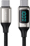 USAMS - USB kabel - Type-C naar Type-C - PD 100W - snellaad- en datakabel - 1,2 m - Wit