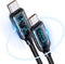 USAMS - USB kabel - Type-C naar Type-C - PD 100W - snellaad- en datakabel - 1,2 m - Wit
