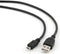USB 2.0 A to Micro USB B Cable GEMBIRD (1m) Black