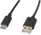 USB 2.0 A to USB C Cable Lanberg Black