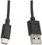 USB 2.0 A to USB C Cable Lanberg Black