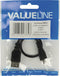 USB 2.0 Kabel Micro-B Male - USB A Female 0.20 m Zwart