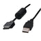 USB 2.0 Kabel USB A Male - Canon 12-Pins Male 2.00 m Zwart