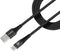 USB 2.0 Kabel USB-C Male - USB A Male Gevlochten nylon 2 m Zwart