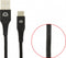 USB 2.0 Kabel USB-C Male - USB A Male Gevlochten nylon 2 m Zwart