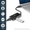 USB 3.0 naar gigabit netwerk adapter met ingebouwde 2-poorts USB hub