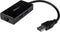 USB 3.0 naar gigabit netwerk adapter met ingebouwde 2-poorts USB hub