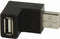 USB-A Adapter - USB 2.0 - USB-A Male - USB-A Female - 480 Mbps - Rond - Vernikkeld - PVC - Zwart - Envelop