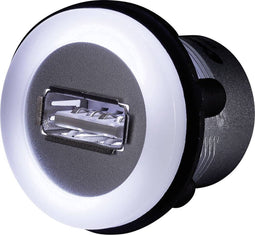USB A inbouwbus 2.0 1x USB-A-bus naar 1x USB-A-stekker met verlichting en 1,50 m kabel 1457894 TRU COMPONENTS 1 stuk(s)