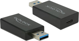 USB-A naar USB-C adapter - USB3.1 Gen 2 - tot 1,5A / zwart