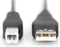 USB A to USB B Cable Digitus AK-300102-010-S Black 1 m