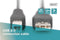USB A to USB B Cable Digitus AK-300102-010-S Black 1 m