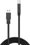 USB A to USB B Cable LINDY 43098 10 m Black