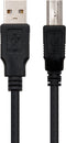 USB A to USB B Cable NANOCABLE 10.01.0104-BK 3 m Black