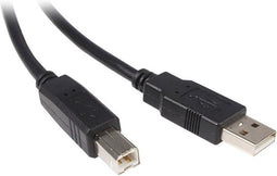 USB A to USB B Cable Startech USB2HAB5M Black