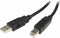 USB A to USB B Cable Startech USB2HAB5M Black