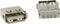 USB A VROUWELIJK, ENKELVOUDIGE CONNECTOR 180°, VOOR PCB (CC088B)