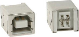 USB B VROUWELIJK, ENKELVOUDIGE CONNECTOR 180°, VOOR PCB (CC089B)