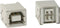 USB B VROUWELIJK, ENKELVOUDIGE CONNECTOR 180°, VOOR PCB (CC089B)