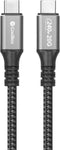 USB-C Cable CoolBox COO-CAB-UC-240W 1,2 m Grey