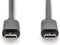 USB-C Cable Digitus AK-300138-010-S Black 1 m