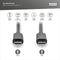 USB-C Cable Digitus AK-300138-010-S Black 1 m